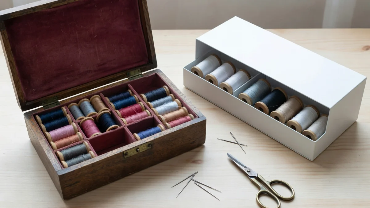 Boîte à couture vintage ou moderne : laquelle correspond à votre style ?