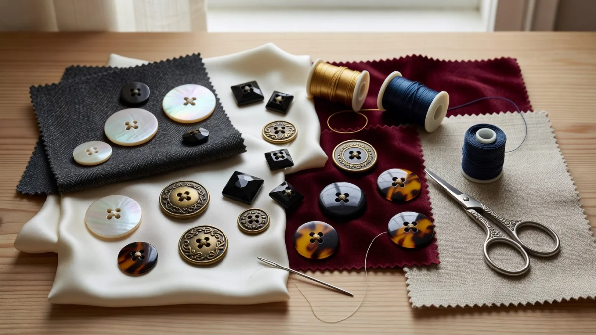 Comment choisir ses boutons selon le tissu et le style du vêtement