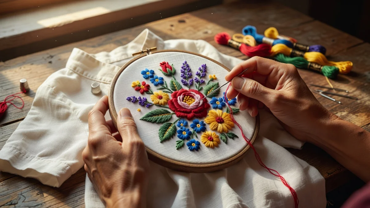 Comment combiner broderie et couture sur un même vêtement fait main ?