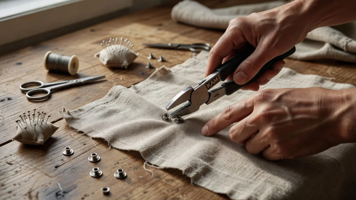 Comment poser un bouton-pression à la main ou à la pince ?