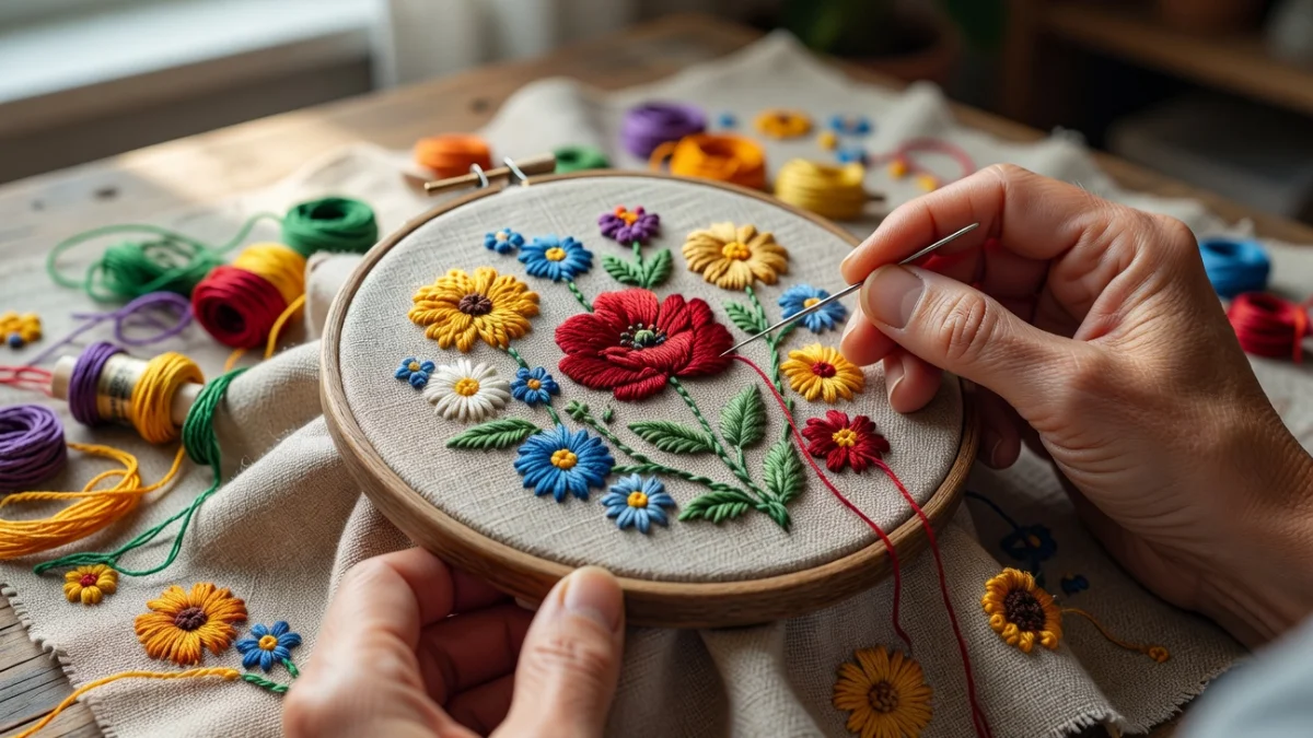 Quels points de broderie choisir selon le motif et le tissu ?